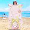 Cute Cartoon S-Sailor M-Moon Beach Towel Hotel Towels Bathroom For Home Travel Swimming Pool Sauna Playa Baby Spa Bath Gym Sea