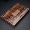Chinese Solid Wood Tea Tray Drain Household Kung Fu Tea Set Tea Tray Storage Supplies Living Room Coffee Table Decoration