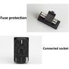10A 250V Red LED KCD3 Rocker Switch 3 Pins lEC320 C14 Panel Mounted AC Inlet Module Power Socket Connector Plug