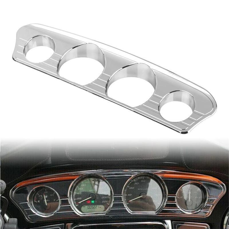For Touring Electra Glide Street Glide Ultra 2014- 2025 Round-Hole Gauge Cover Trim Frame Motorcycle