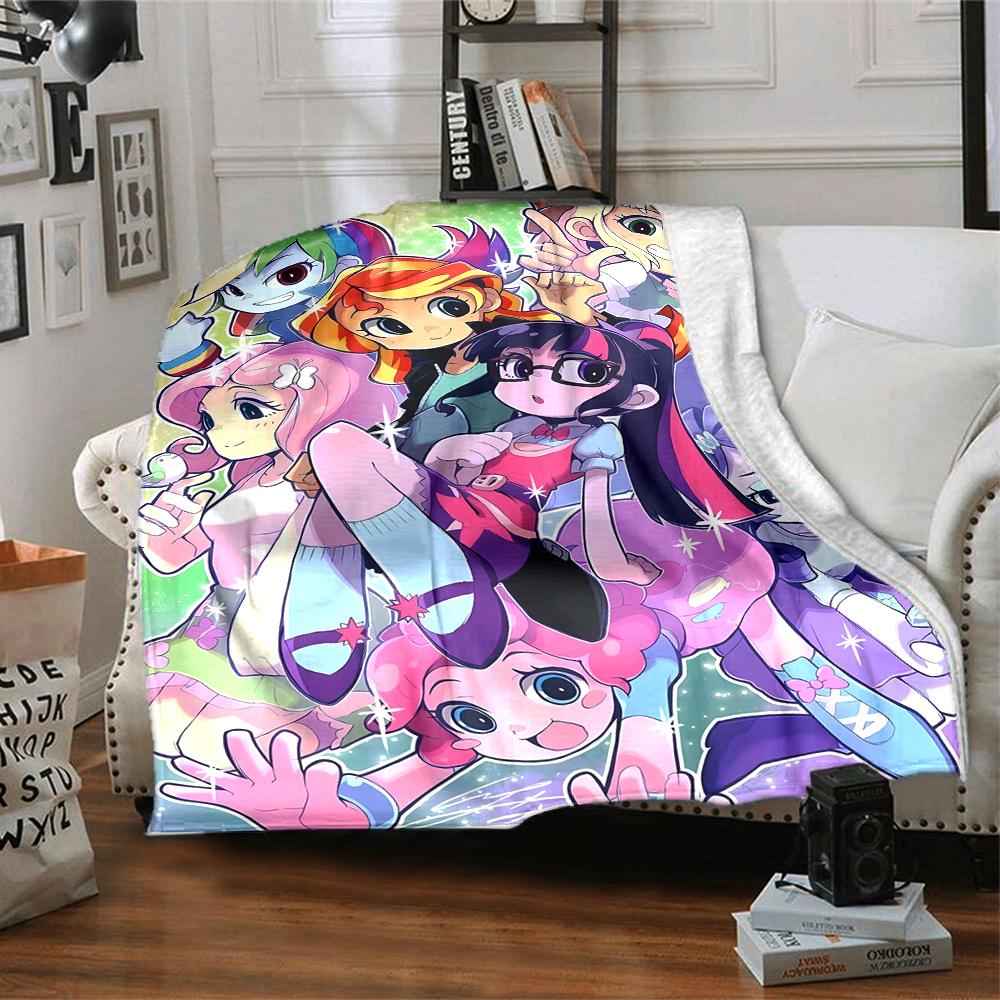 1pc My Little Pony4 Blanket, Gift, for Men and Women, Soft Blanket, Good for Sofa Bed Couch Travel, Lightweight Flannel Blanket