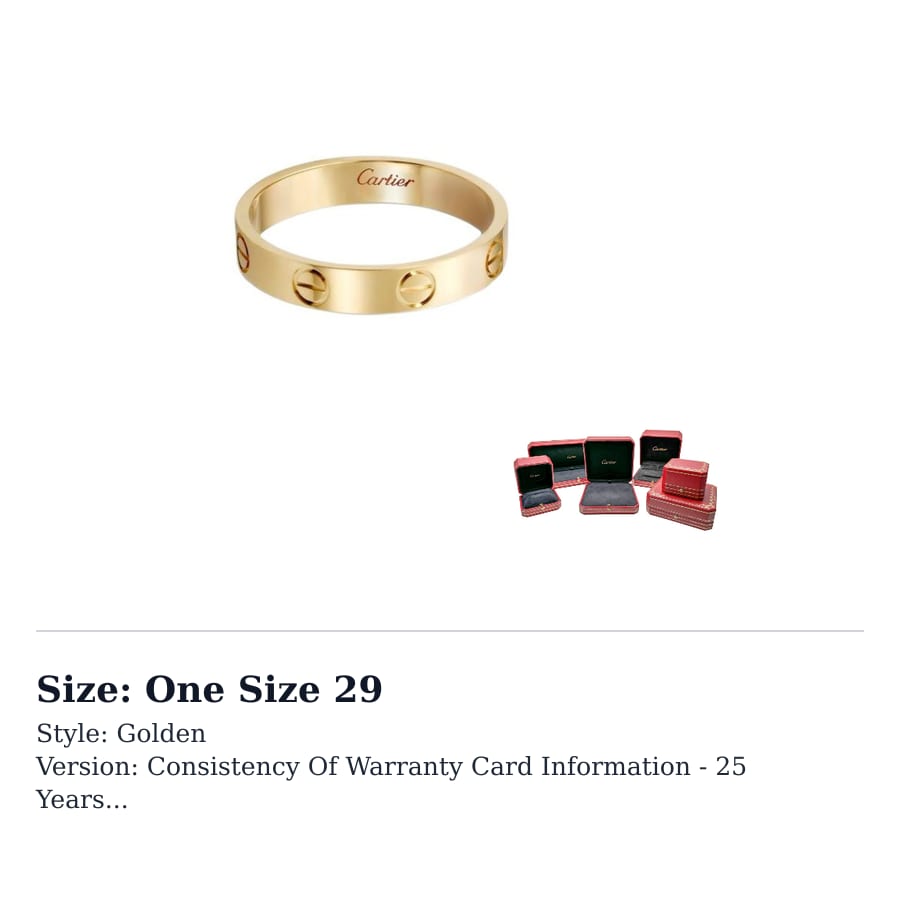 Cartier LIEBE 18K Goldringe Unisex Gold B4085000