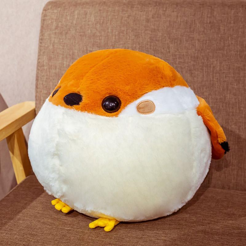 Artificial Sparrow Plush Toy Doll Throw Pillow Children Holiday Comfort Gift