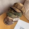 Retro College Style Octagonal Hat Breathable Beret Newsboy Cap For Wear Office
