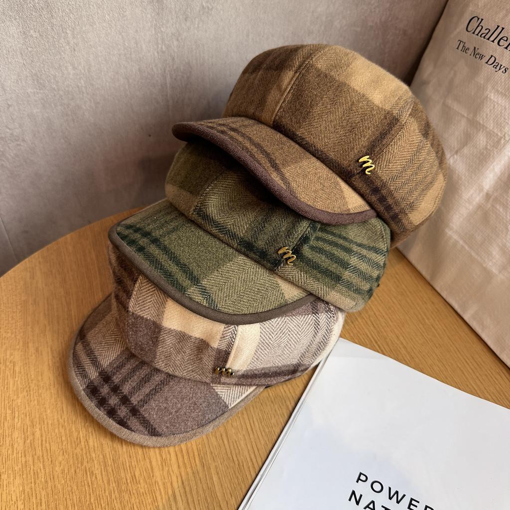 Retro College Style Octagonal Hat Breathable Beret Newsboy Cap For Wear Office