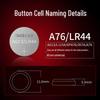 Double Deer LR44 AG33 1.5V Button Cell Battery for Watches, Toys, and Remotes