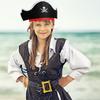 12Pcs Skull Print Pirate Costume Accessories Pirate Hat with Eyemask for Halloween Kid Birthday, Cosplay, Carnivals