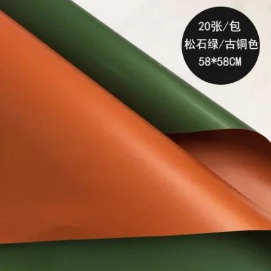 

20 шт. водонепроницаемая 2 цвета оберточная бумага для цветов розы в корейском стиле толстая подарочная оберточная бумага для цветов флориста