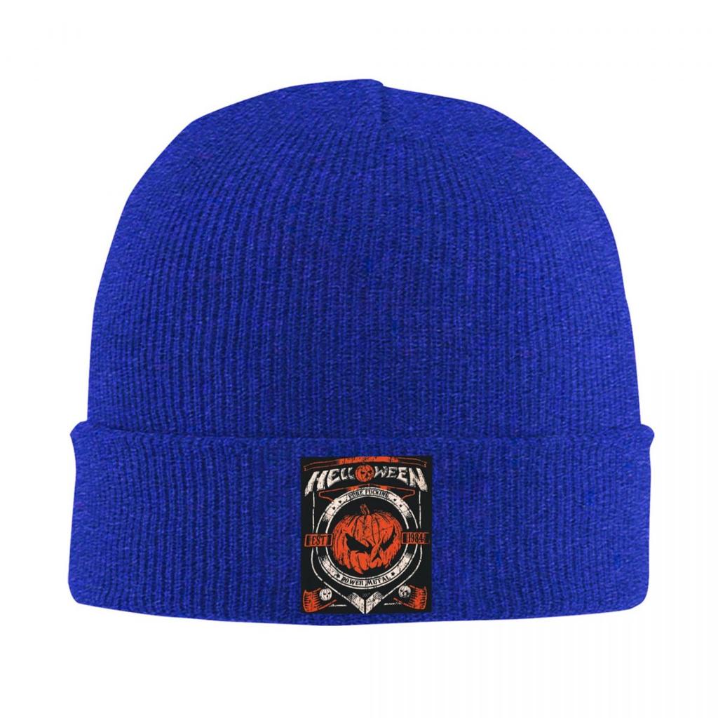 Helloween Rock Band Warm Knitted Cap Winter Knit Bonnet Hat Skullies Beanies Hip Hop Caps for Unisex