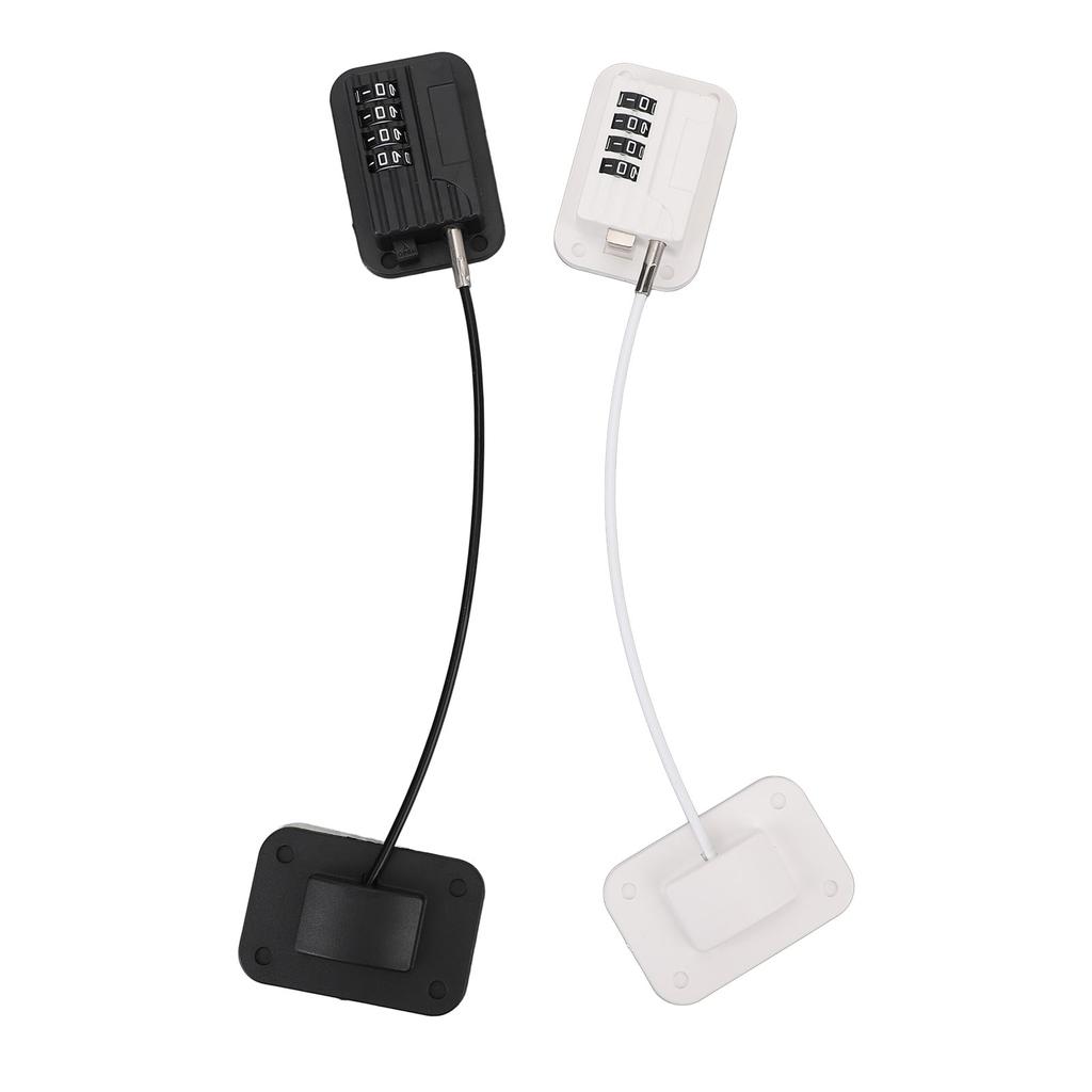 2PCS Set Refrigerator Lock Strong Adhesive Hole Free ABS Fridge Door Child Proof Lock for Cabinet