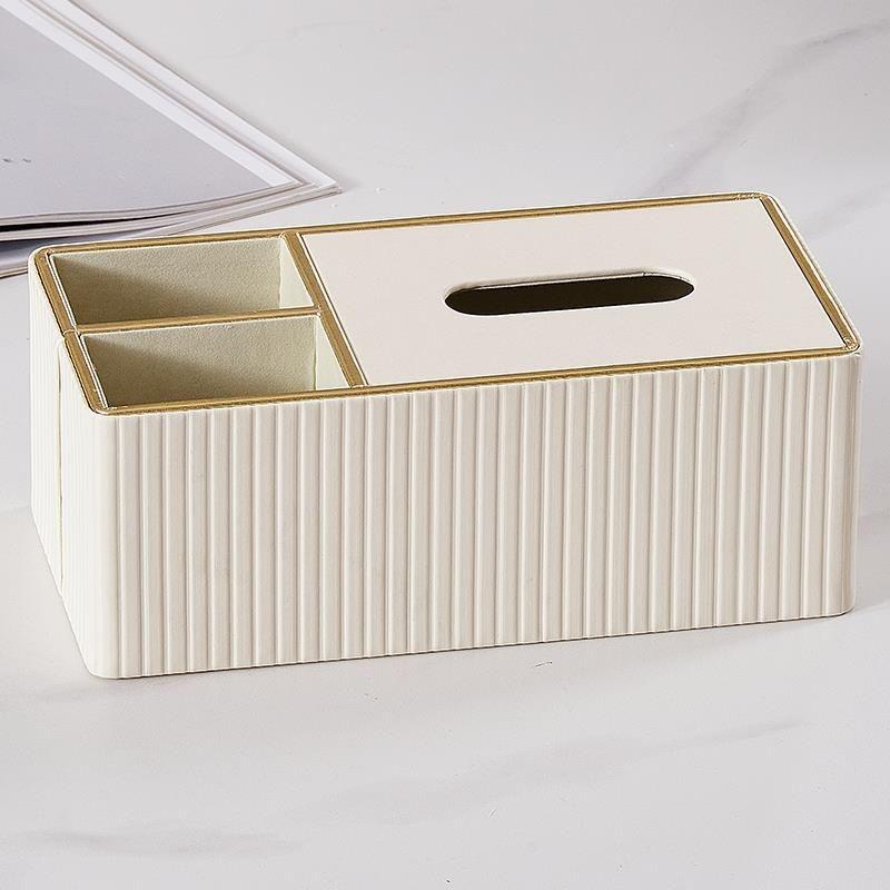 

Modern Minimalist Remote Control Tissue Box & Floral Decor