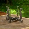 Stainless Steels Alcohols Stove Bracket Outdoor Camping Alcohols Cooker Holder Detachable Crosses Stand for Hiking