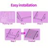 Acrylic Nail Polish Rack, Transparent Cosmetic Organizer, Lipstick Display Stand, Multi-tier Desktop Makeup Storage Box for Nail