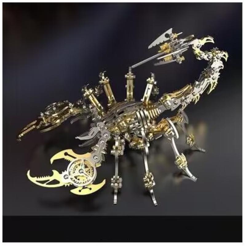 

Стальной демон Красочный скорпион 3D твердый металлический пазл 18*11*17cm