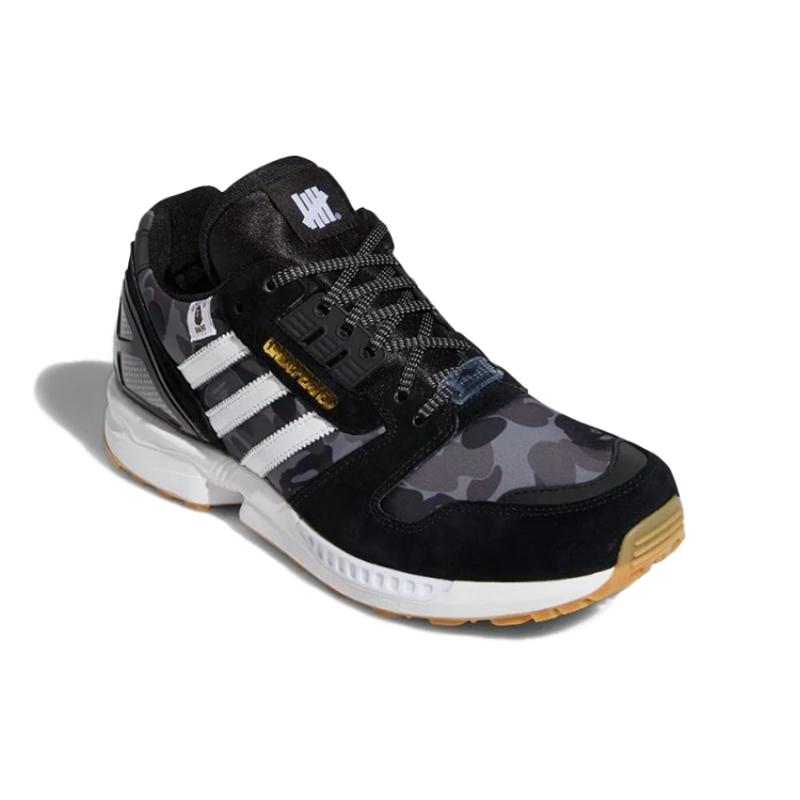 Adidas Bape X Undefeated X Adidas Zx 8000 'A ZX Series Black Camo' Sneakers FY8852