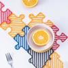 1PCS Silicone Puzzle Coaster Reusable Heat Insulation Anti-slip Coffee Hot Pad Cup Mat Table Protector Kitchen Items Accessories