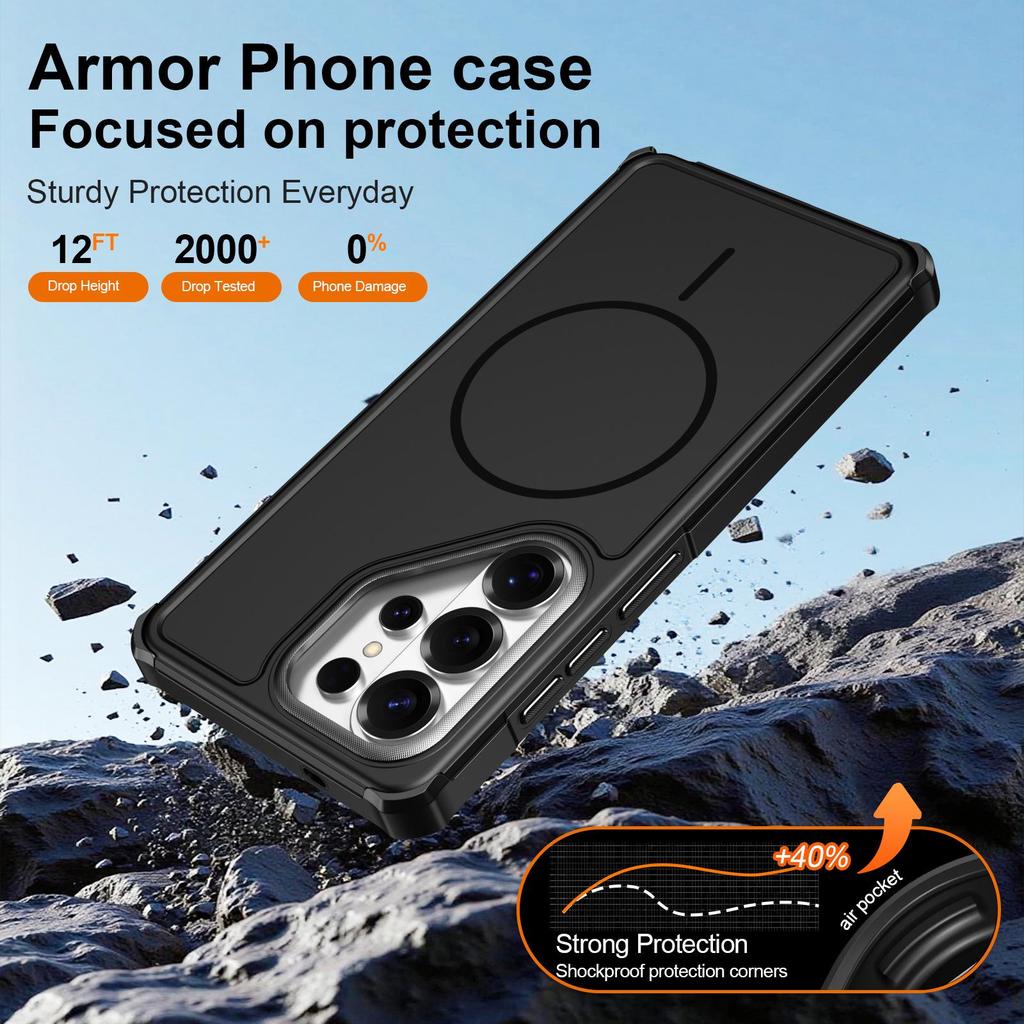 Samsung S26U/S25FE Lux Magnetic Drop-Proof Case with Skin-Feel 2-in-1 Design