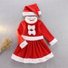 Santa Cosplay Kids Christmas Costume Kids Costume Santa Claus Girl Costume Cute Warm Santa Clothes Headband Hat Included Fluffy Christmas Kids Santa