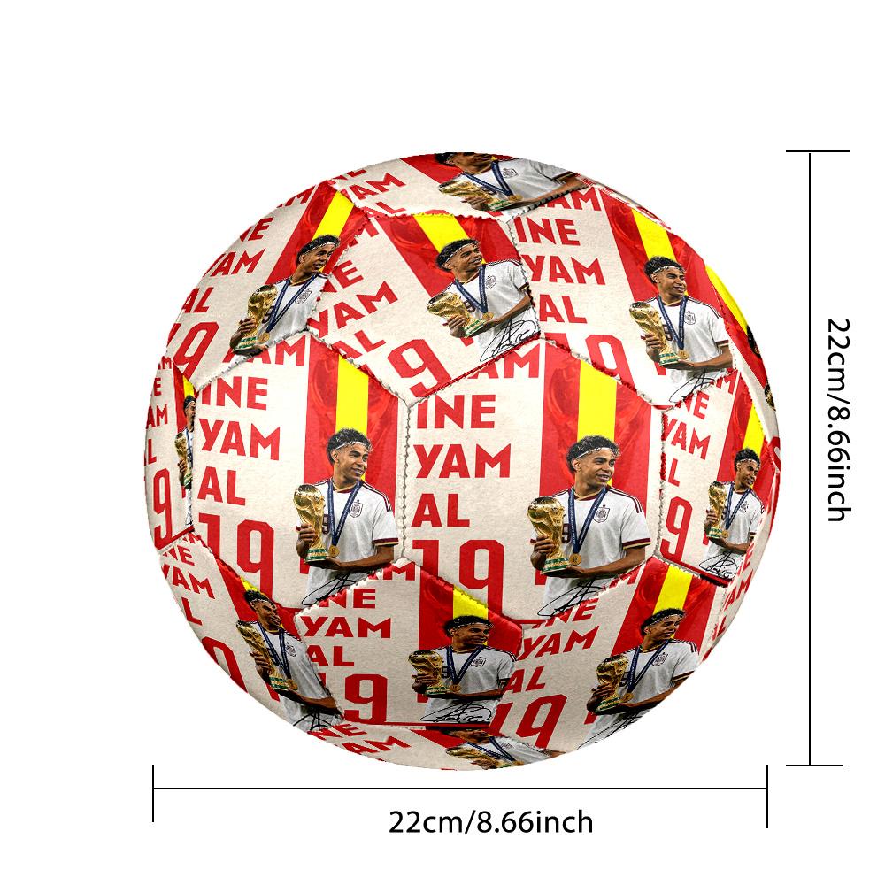 Lamine Yamal Size 5 Football High Elastic Soccer Ball For Outdoor Competition Daily Training Play