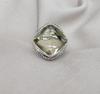 Lemon Quartz 925 Sterling Silver Statement Ring: Boho Vintage Style