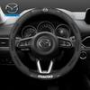 Pro Mazda 2 3 5 6 CX-4 CX-5 CX-7 CX-8 CX-30 CX-50 MX5 Miata RX-7 RX-8 Axela Atenza Auto Potah Volantu z Koženky s Uhlíkovým Vzorem