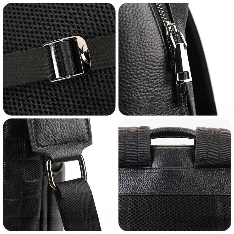 Men's Business Dual-Shoulder Bag Sophisticated, Casual, Large Capacity Schoolbag for Computers Casually