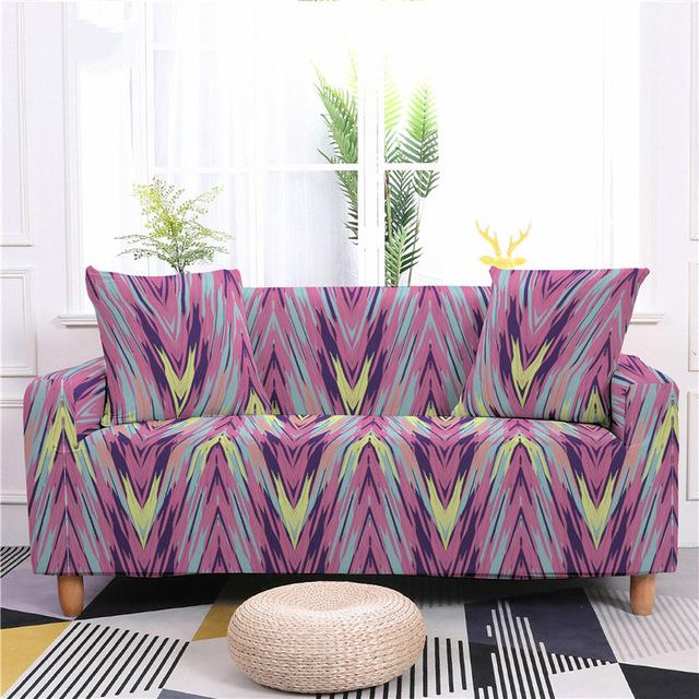 

Чехол для дивана с принтом для гостиной, 1/2/3/4-местный противообрастающий чехол для дивана, эластичный чехол для дивана L-образной формы, украшение дома 90x140cm