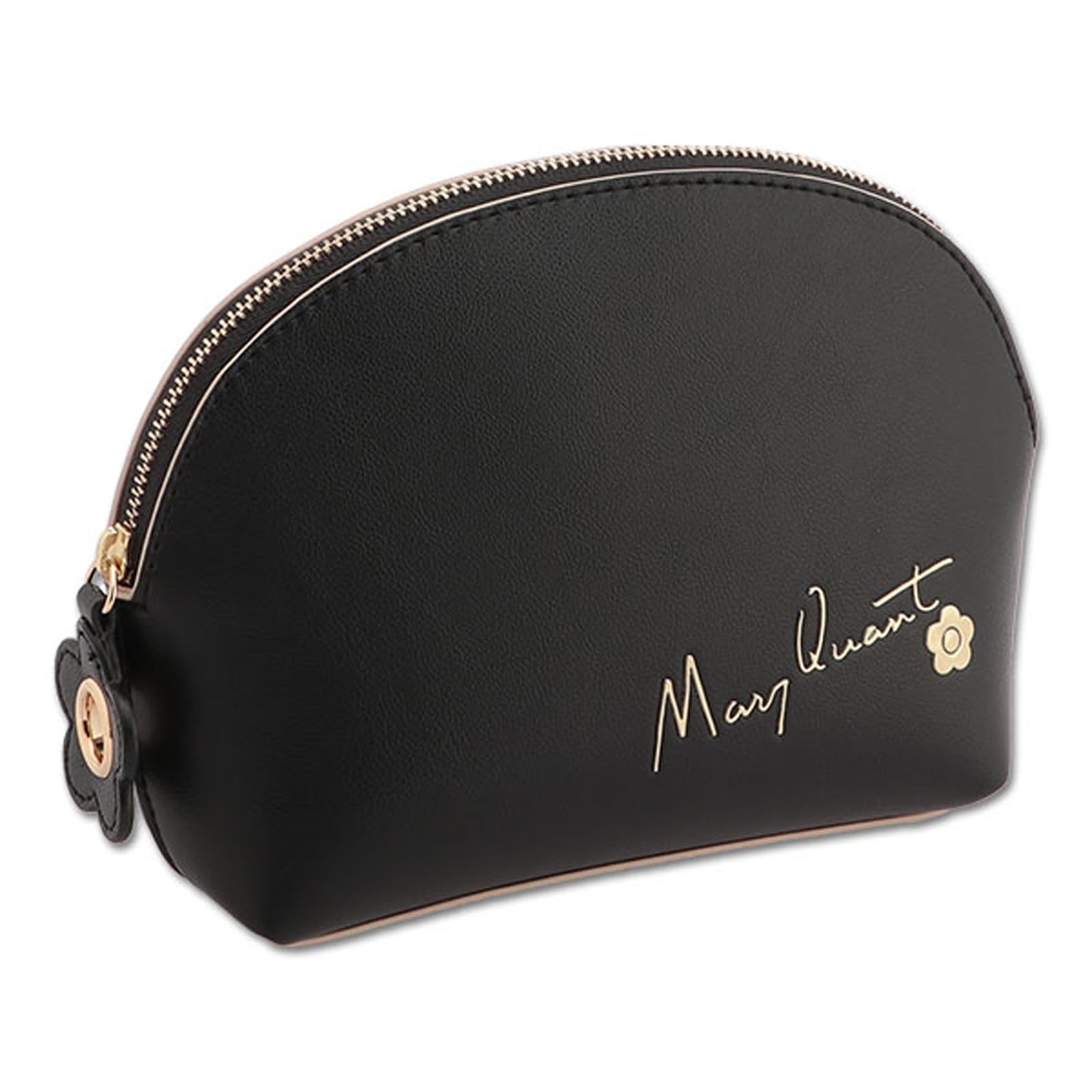 

MARY QUANT Сумочка-косметичка Flipside Daisy круглая L x x D6см Черная H13.5 W18.5 чёрный