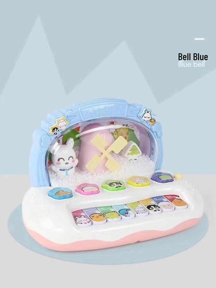 Dreamy Snow Flower Musical Keyboard: Toddler & Infant Teaching Piano with Flashing Lights