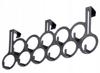 Black Plastic Door Clothes Hanger 11 Hooks 48 Cm