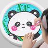 Cartoon Panda Pattern Diamond Painting DIY Kids Handmade Tiled Rabbit Round Diamond Painting