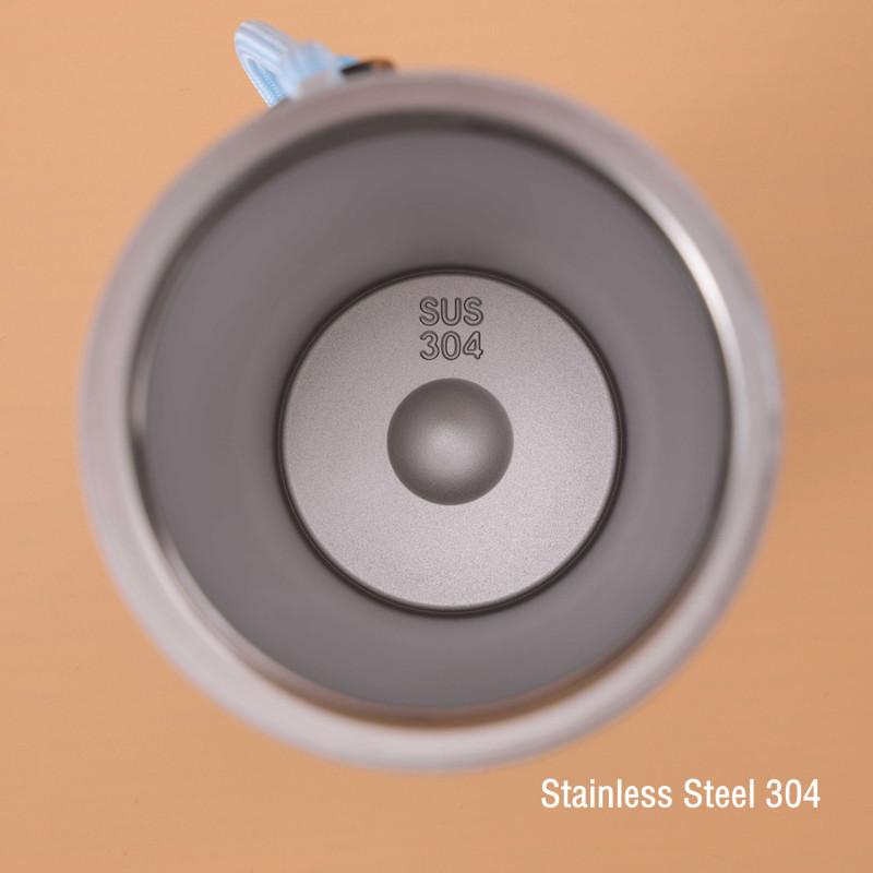 710ml Mode Edelstahl 304 Thermoskanne mit Strohhalm Auslaufsicher Kaffee Tee Kaltgetränk Auto Thermoflasche Reisebecher