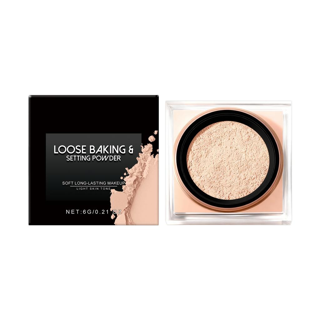 Soft And Smooth Setting Powder, Light And Adherent, Fine And Clear, Color-showing Makeup Setting Powder.