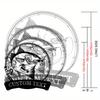 Unique Red Drum Fish Metal Wall Art Sturdy Outdoor Fishing Gift