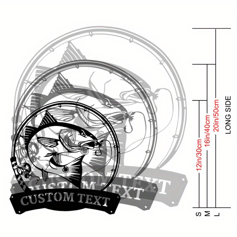 Unique Red Drum Fish Metal Wall Art Sturdy Outdoor Fishing Gift