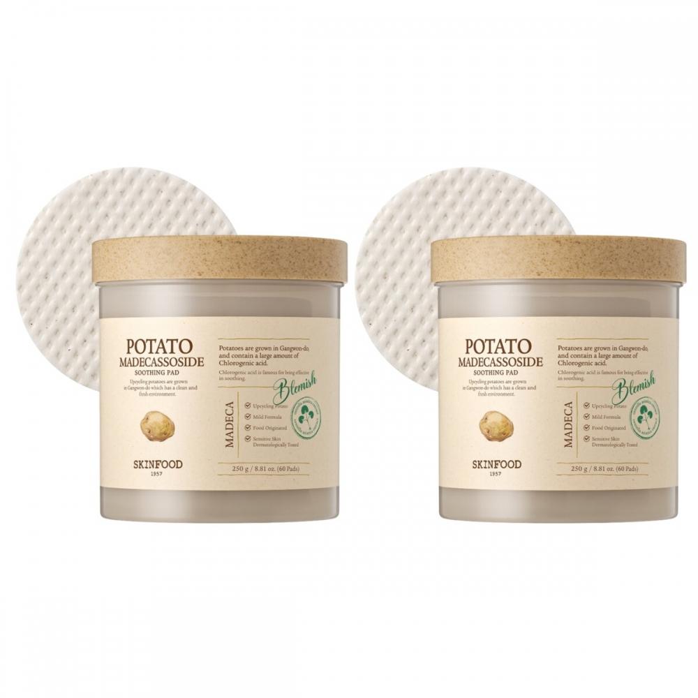 

Skinfood Potato Madecassoside Smoothing Pad 60 Sheets X 2 Set