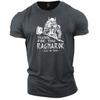New Summer Men's T-shirt Cotton Fitness Sports T-shirt Vikings T-shirt Plus Size Men's Top Fashion Breathable Shirt for Top