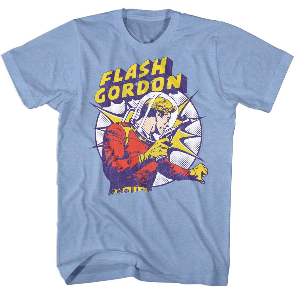 Flash Gordon Classic 80 Movie Flash Gordon Sun Burst Ray Gun Men T Shirt L