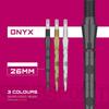 Target Darts Swiss Storm Onyx Dart Points 3 Pack 26mm 30mm 35mm   Black Gold Sil