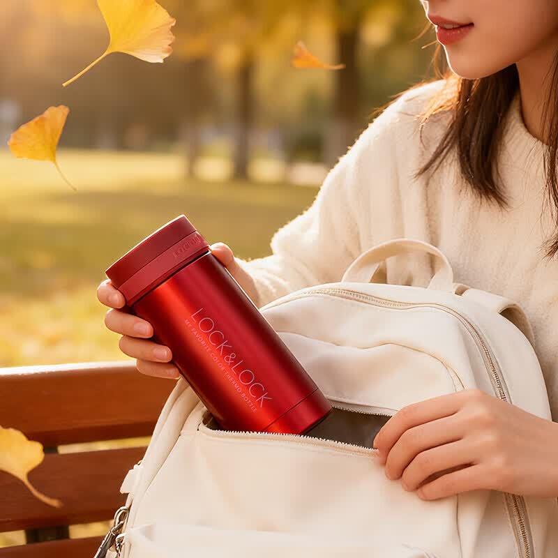LOCK&LOCK Compact Stainless Steel Travel Mug