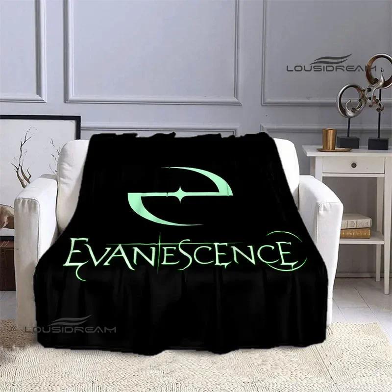EvaneScence Band Retro Printed Blanket Fashion Warm Blankets Flannel Blanket Bed Linings Home Travel Blankets Birthday Gift