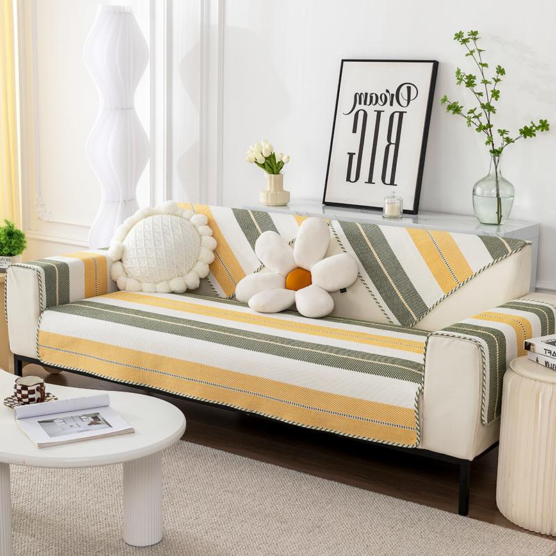 Sofa Cushion Breathable Sofa Cushion Non-Slip Non-Fading Cover Cloth Four Seasons Universal Armrest Towel