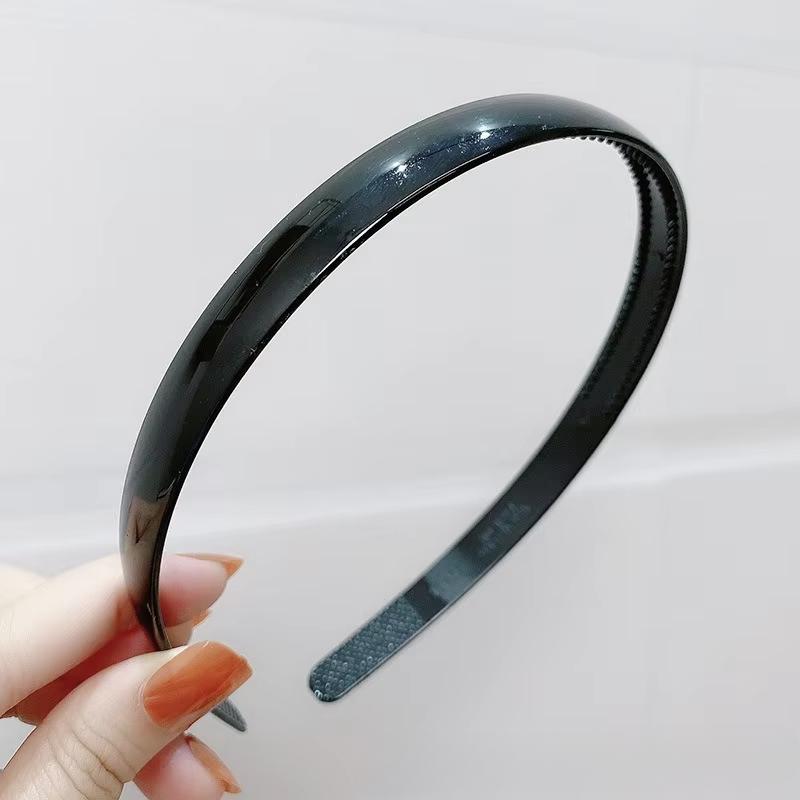 Schwarze Rutschfeste Haarbänder Damen Herren Einfaches Stirnband Waschen Haare Ponyhalter Gesichtsmaske Haarreif Accessoires