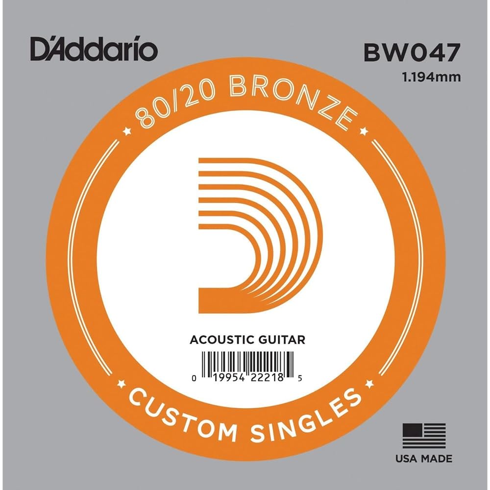 D Addario Acoustic Guitar Strings 80/20 Bronze .047 5-Pack Standard Set