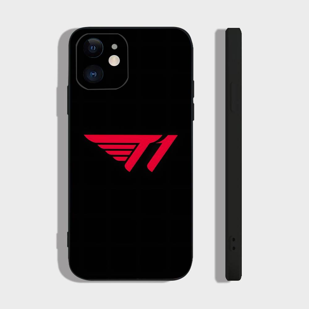 Custodia per Telefono con Logo T-T1 F-Faker Squadra Esports Per IPhone 17 Air 16 15 14 13 Pro Max 11 12 Copertura in Silicone Nero
