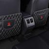 Almohadilla para Respaldo de Asiento de Coche de Cuero PU con Bolsillo de Almacenamiento Alfombrilla Antipatadas Para Vauxhall Astra J K Crossland X Grandland Insignia B Zafira