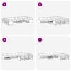 Outdoor Sofa Set with Cushions 11 pcs Solid Acacia Wood