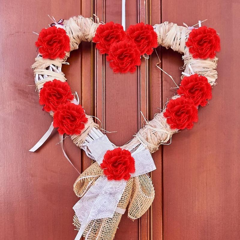 10/20Pcs Rose Artificial Flower Head Christmas Fake Flower Table Home Room Decor DIY Wreath Wedding Decoration Navidad Accessory