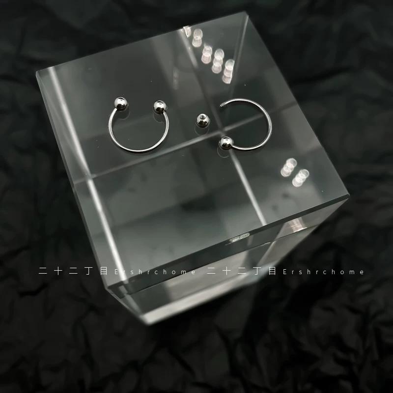 

Instagram 22ding Mu U-Shaped Double Ball Female Earring Bone Nail U-Shaped Double Ball Earrings Pair