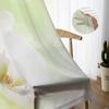 White Phalaenopsis Flower Sheer Curtains for Living Room Decoration Tulle Voile Organza Window Curtains for Kitchen Bedroom